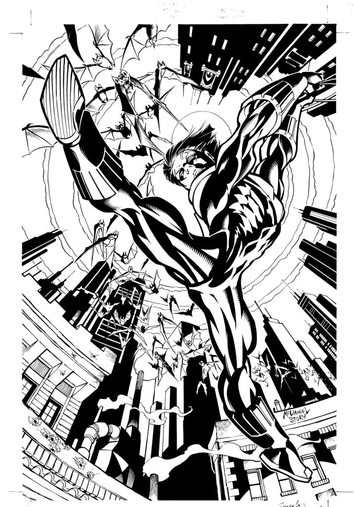 Scott McDaniel - Nightwing 1/2 Cover, in Matt Moore's Covers ...